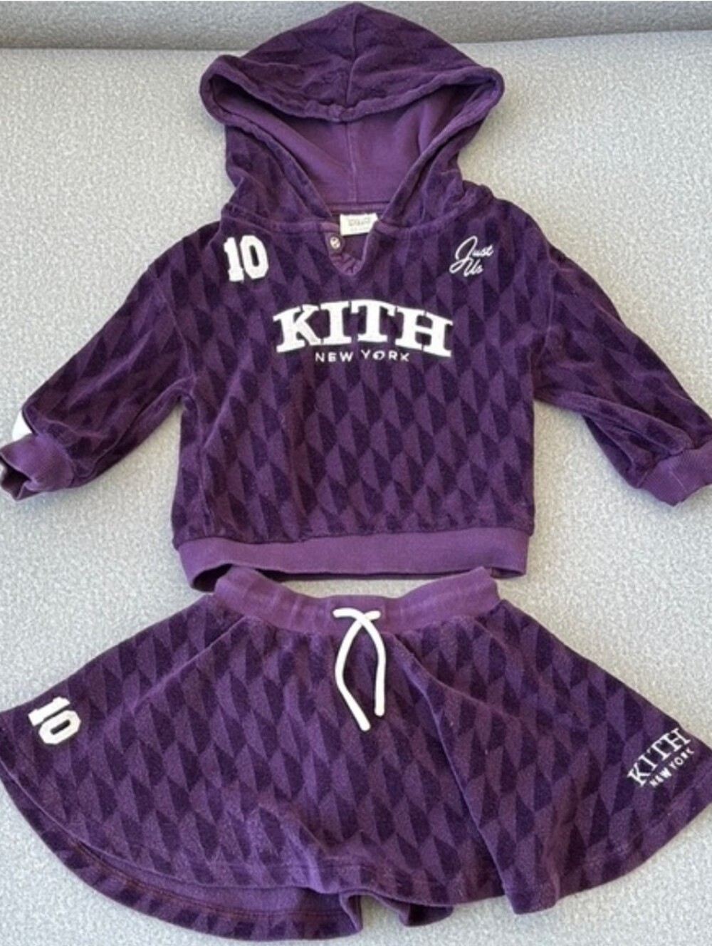 KITH Kids Purple Hooded Matching Set 💜